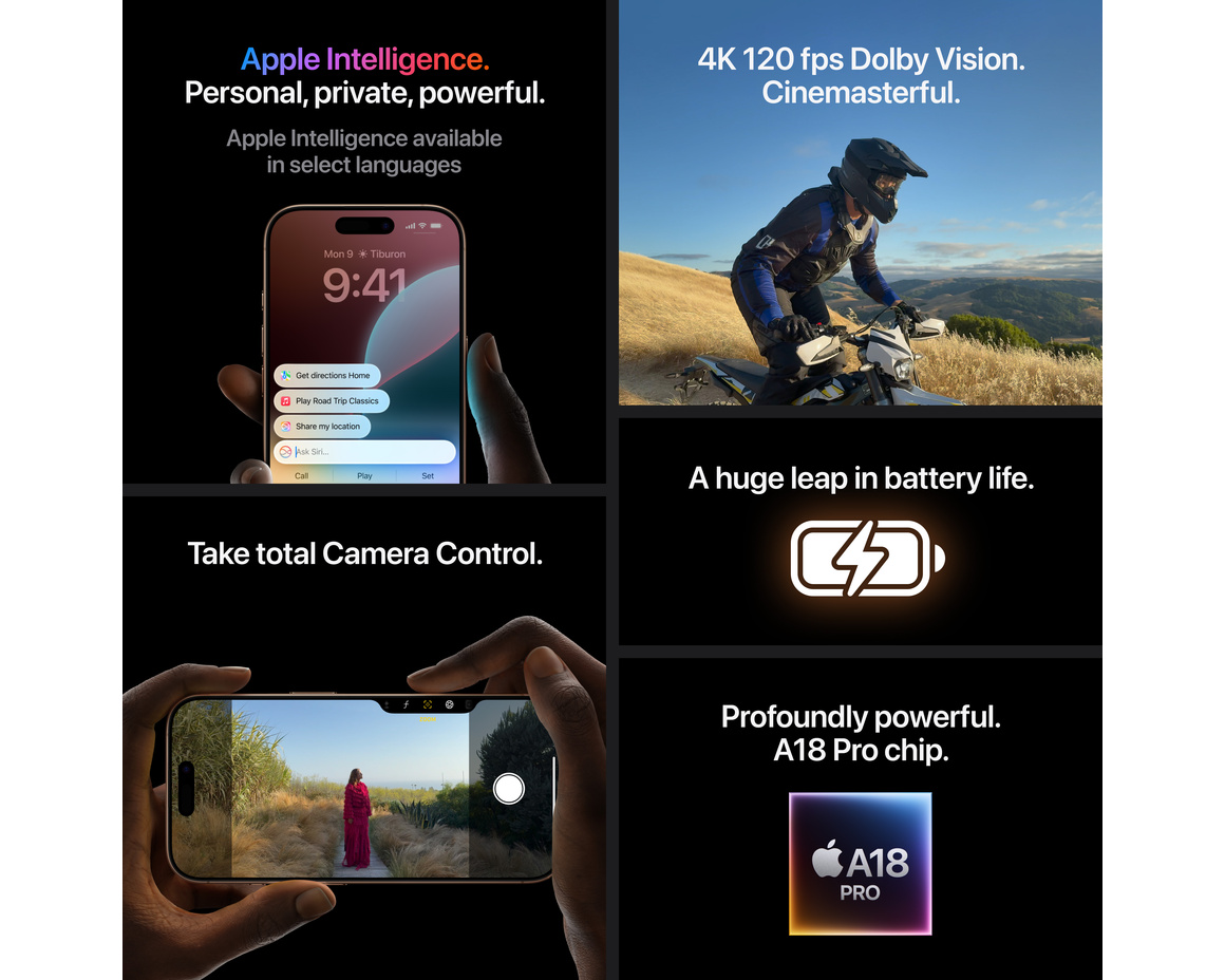 iPhone 16 Pro 256GB Sandfärgat Titan