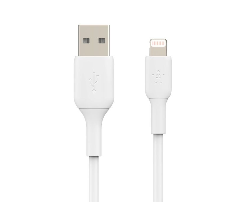 Belkin BoostCharge USB-A till Lightning 1m Vit