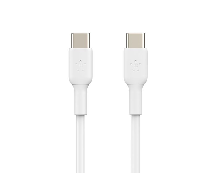 Belkin BoostCharge USB-C till USB-C 2.0 Kabel PVC Vit 1 m
