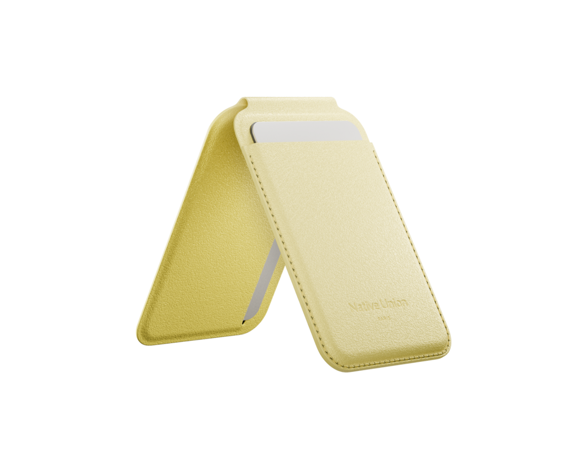 Native Union Active Wallet Stand Lemon