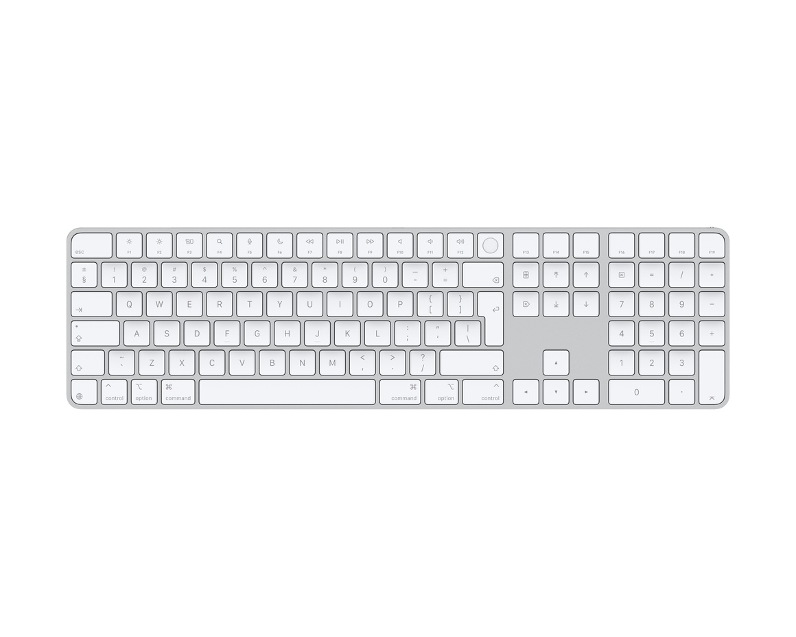 Apple Magic Keyboard Touch ID och Numerisk del för Mac modeller med Apple Silicon