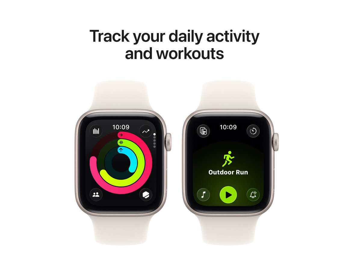 Apple Watch SE 3 Stjärnglans 44 mm GPS S/M
