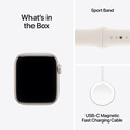 Apple Watch SE 3 Stjärnglans 44 mm GPS S/M