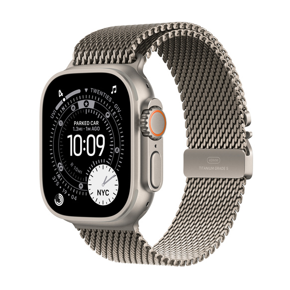 Apple Watch Ultra 3 GPS + Cellular 49mm med Milanese Loop