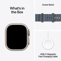 Apple Watch Ultra 3 GPS + Cellular 49mm med Ankarblå Ocean Band