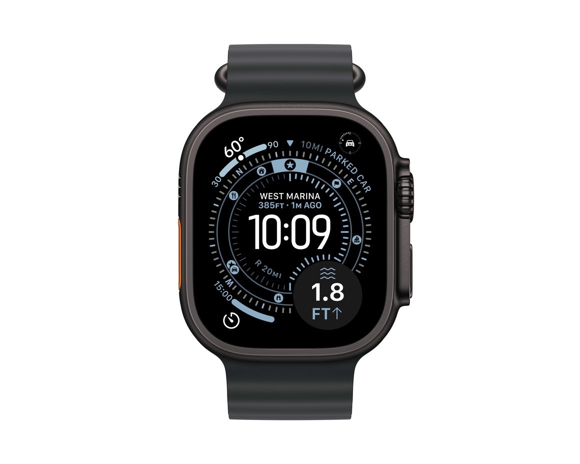 Apple Watch Ultra 3 GPS + Cellular 49mm med Svart Ocean Band