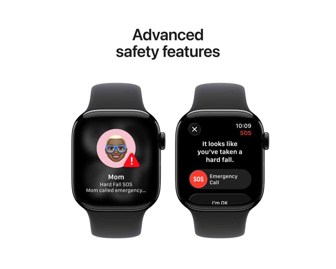 Apple Watch Series 11 Aluminium med Sportband Gagatsvart 42 mm GPS S/M