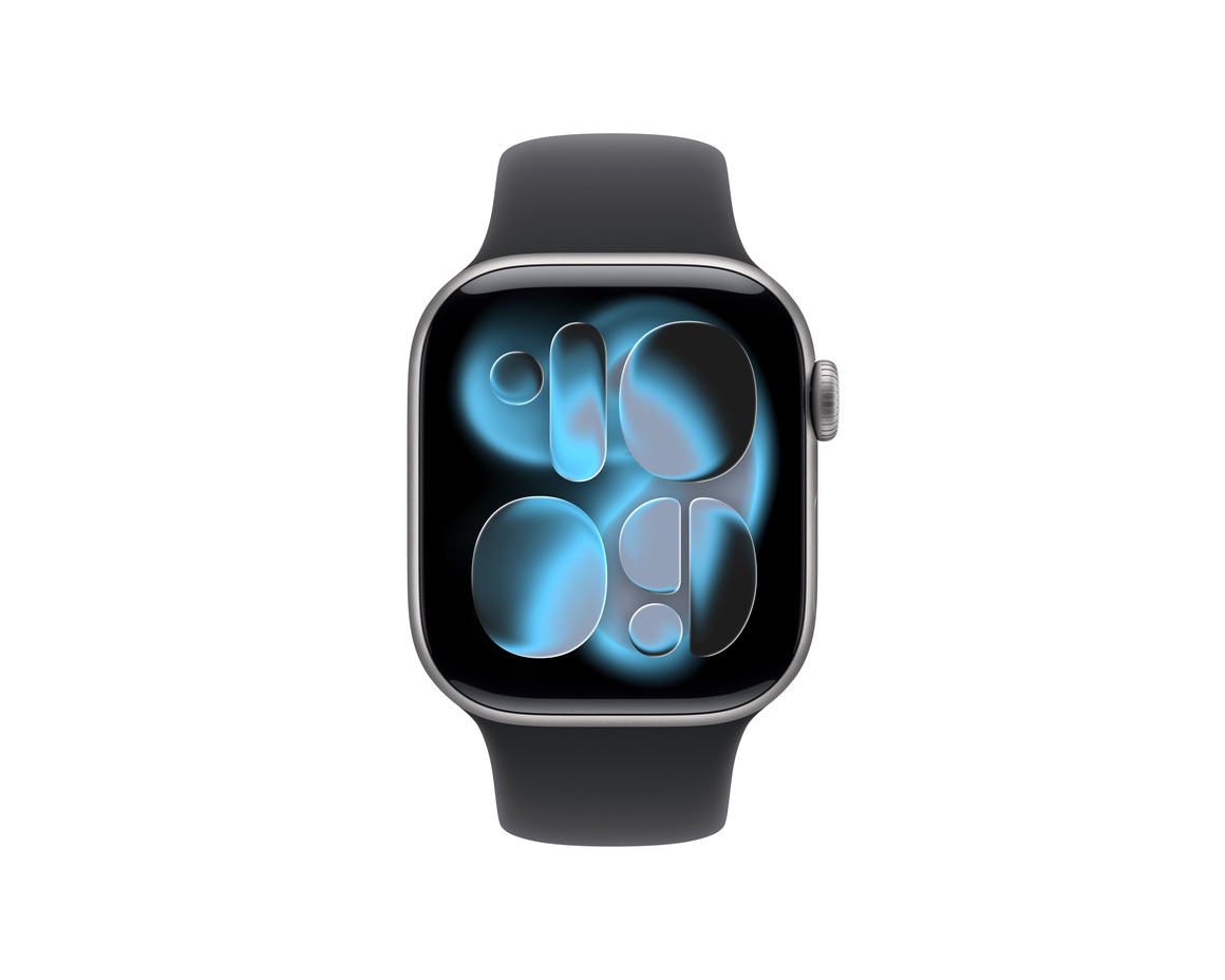 Apple Watch Series 11 Aluminium med Sportband Rymdgrå 42 mm GPS M/L