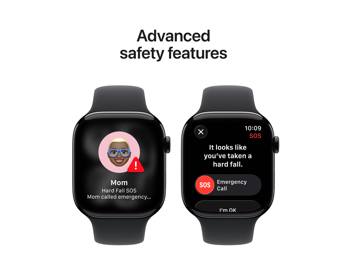 Apple Watch Series 11 Aluminium med Sportband Gagatsvart 46 mm GPS S/M