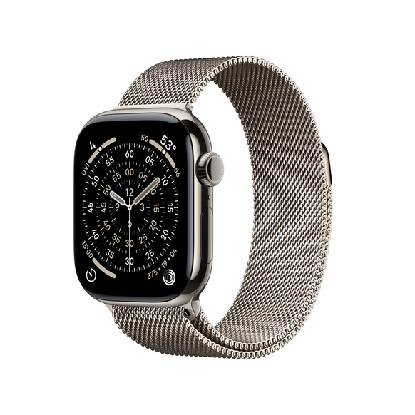 Apple Watch Series 11 Titan med Milanesisk Loop 42 mm