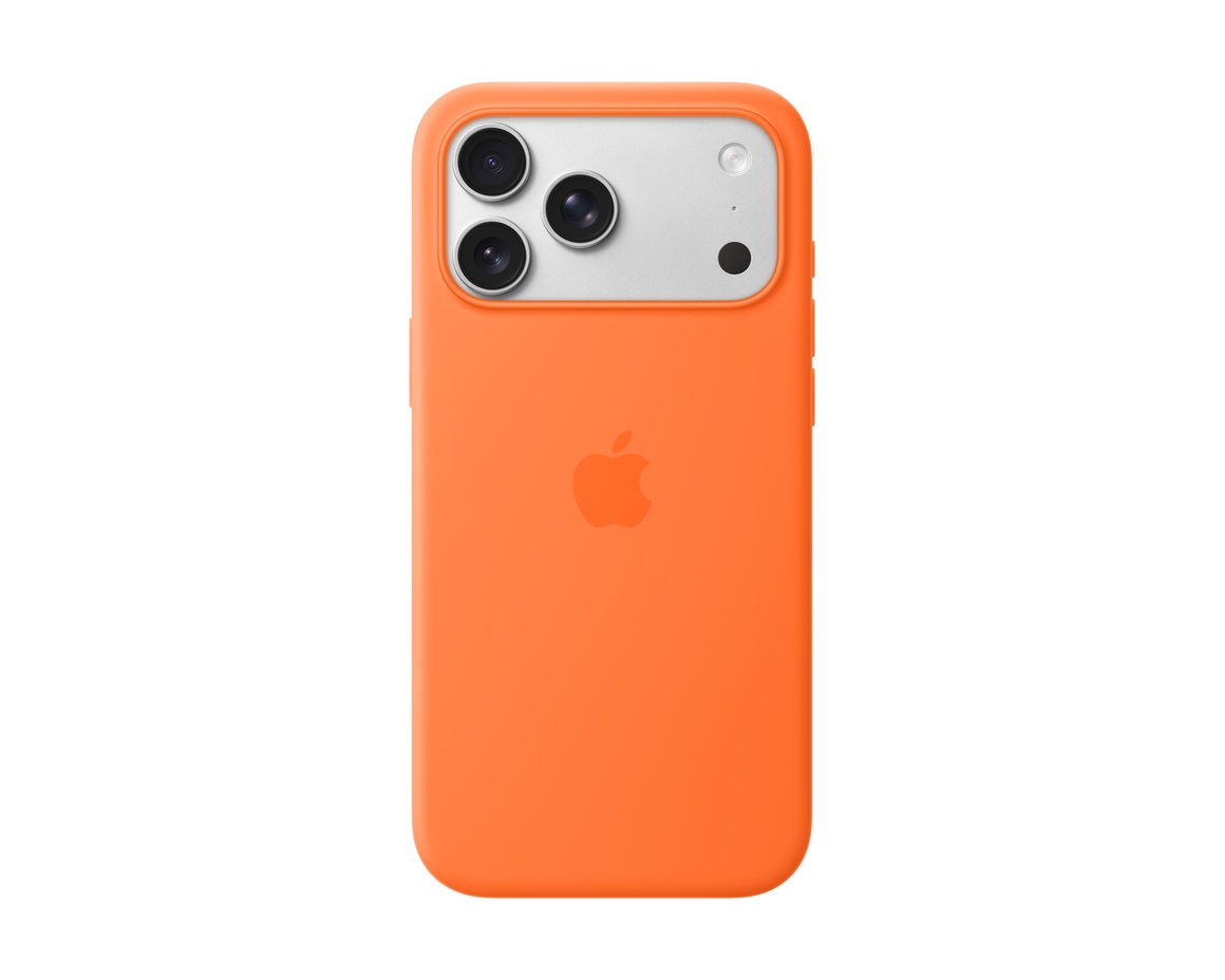 Silikonskal med MagSafe till iPhone 17 Pro Max Orange