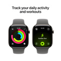 Apple Watch Series 11 Titan med Sportband Naturlig 42 mm S/M