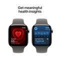 Apple Watch Series 11 Titan med Sportband Naturlig 42 mm S/M