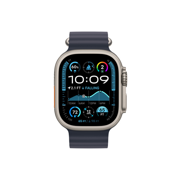 Apple Watch Ultra 2 GPS + Cellular, 49mm Naturlig Titanboett - Gradering A (begagnad)