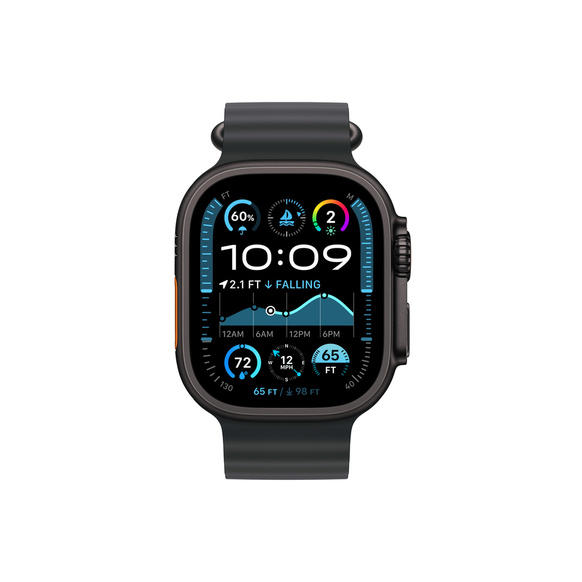Apple Watch Ultra 2 GPS + Cellular, 49mm Svart Titanboett - Gradering B (begagnad)