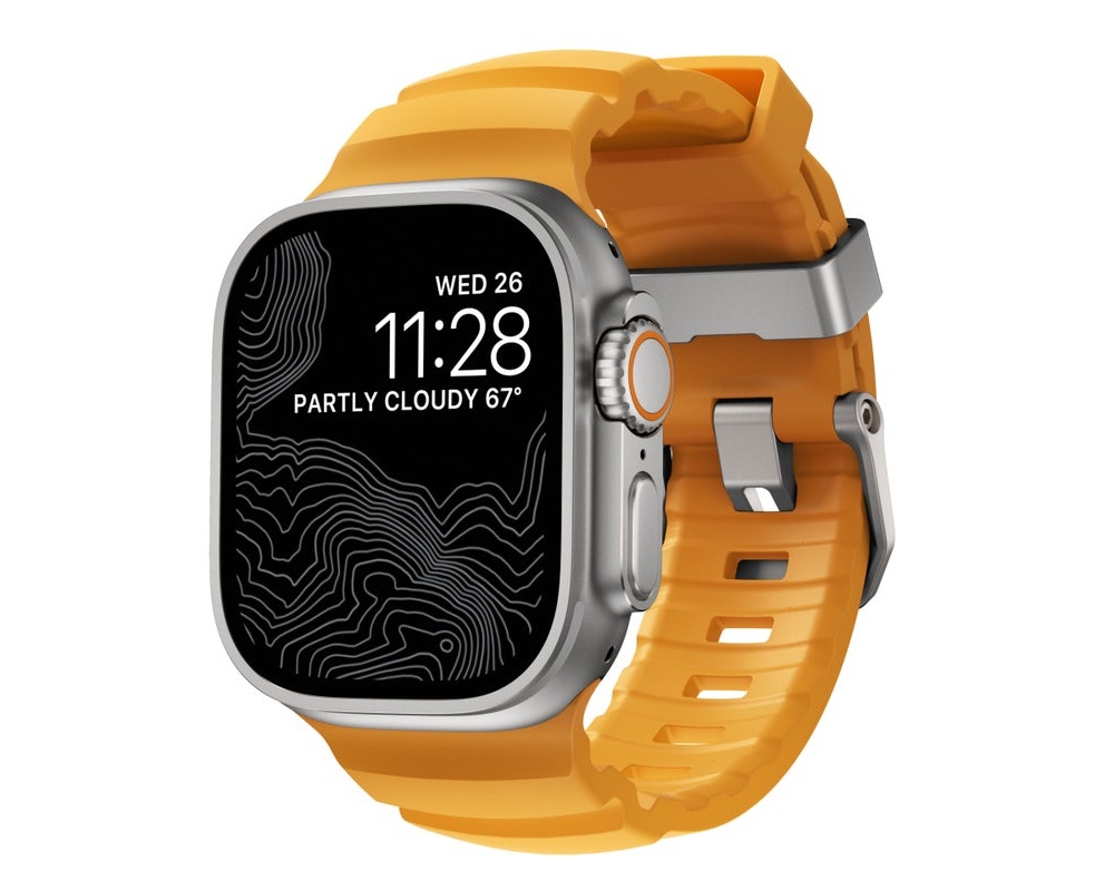 Nomad - Rocky Point Band - 46mm/49mm | Sol | Natural Hardware