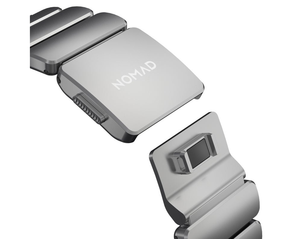 Nomad - Stratos Band - 49mm | Natural Titanium | Black FKM