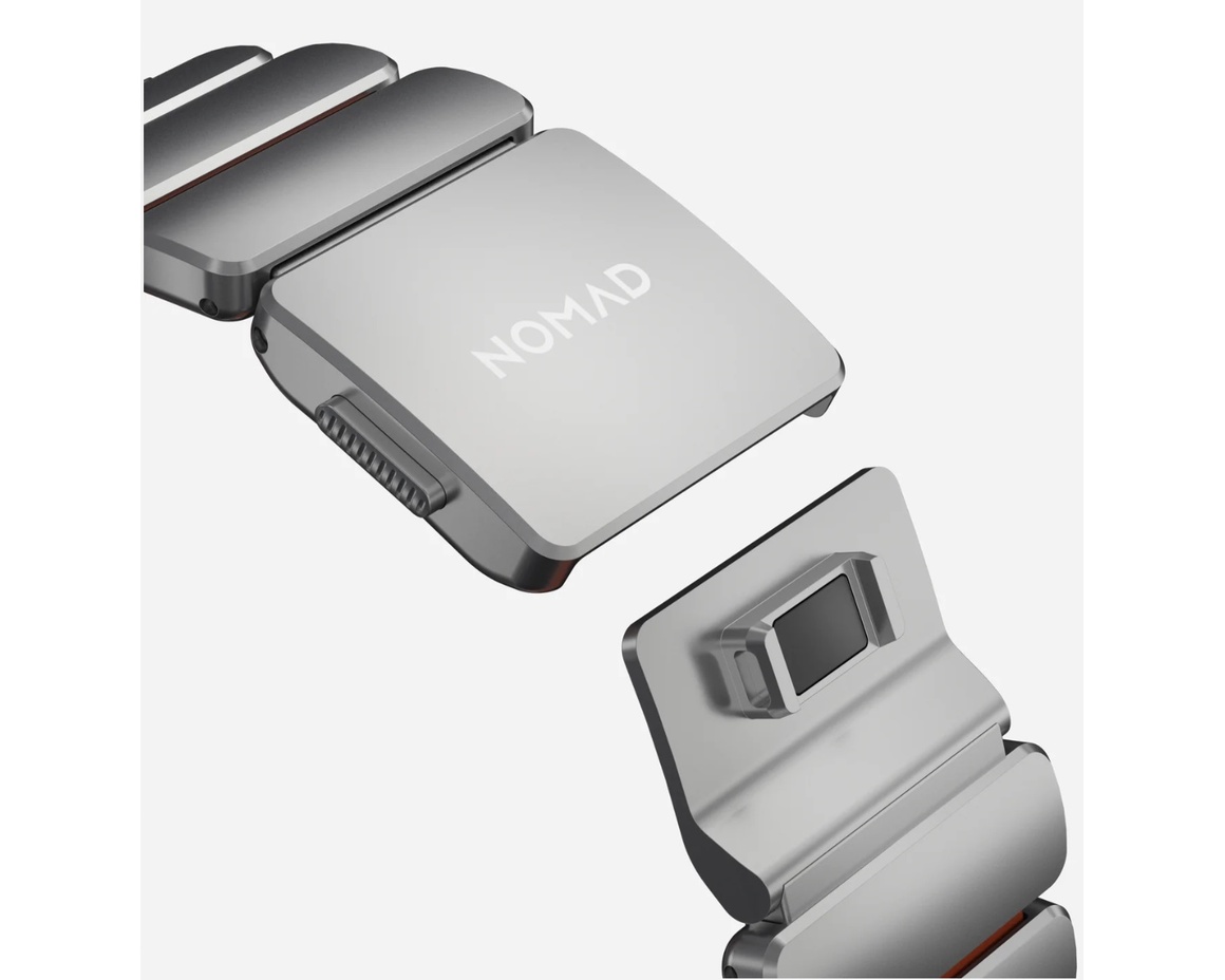 Nomad - Stratos Band - 49mm | Natural Titanium | Ultra Orange FKM