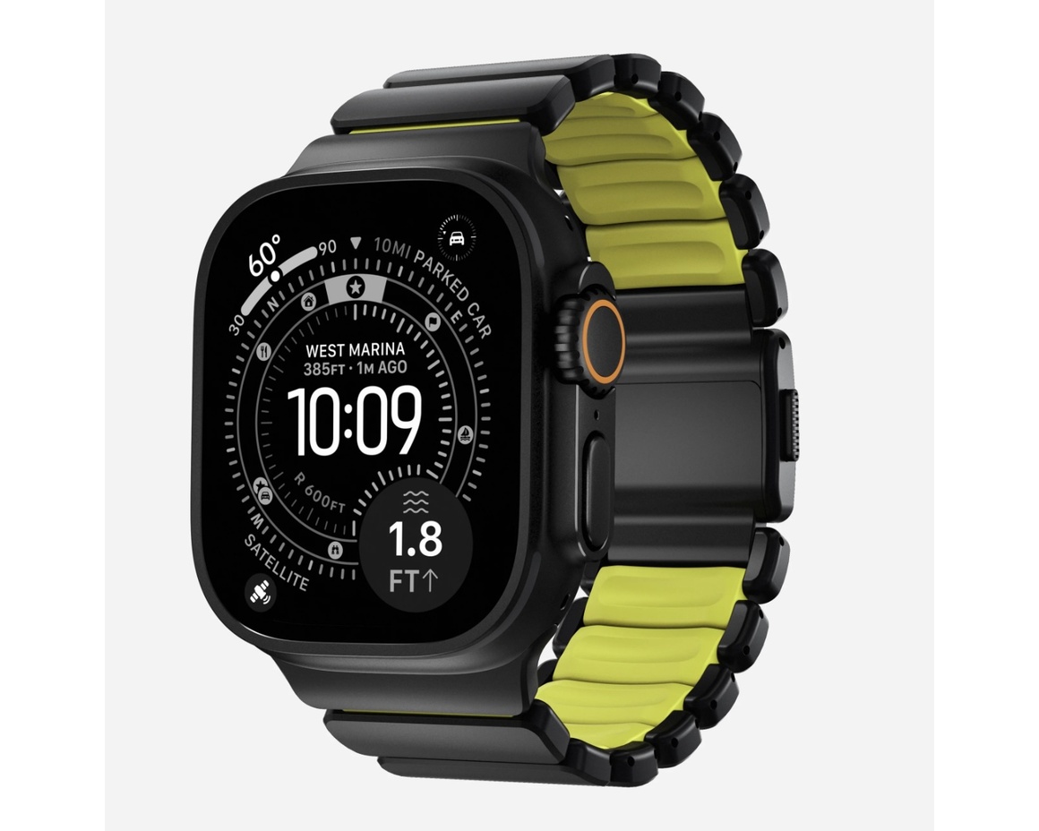 Nomad - Stratos Band - 49mm | Black Titanium | Volt FKM