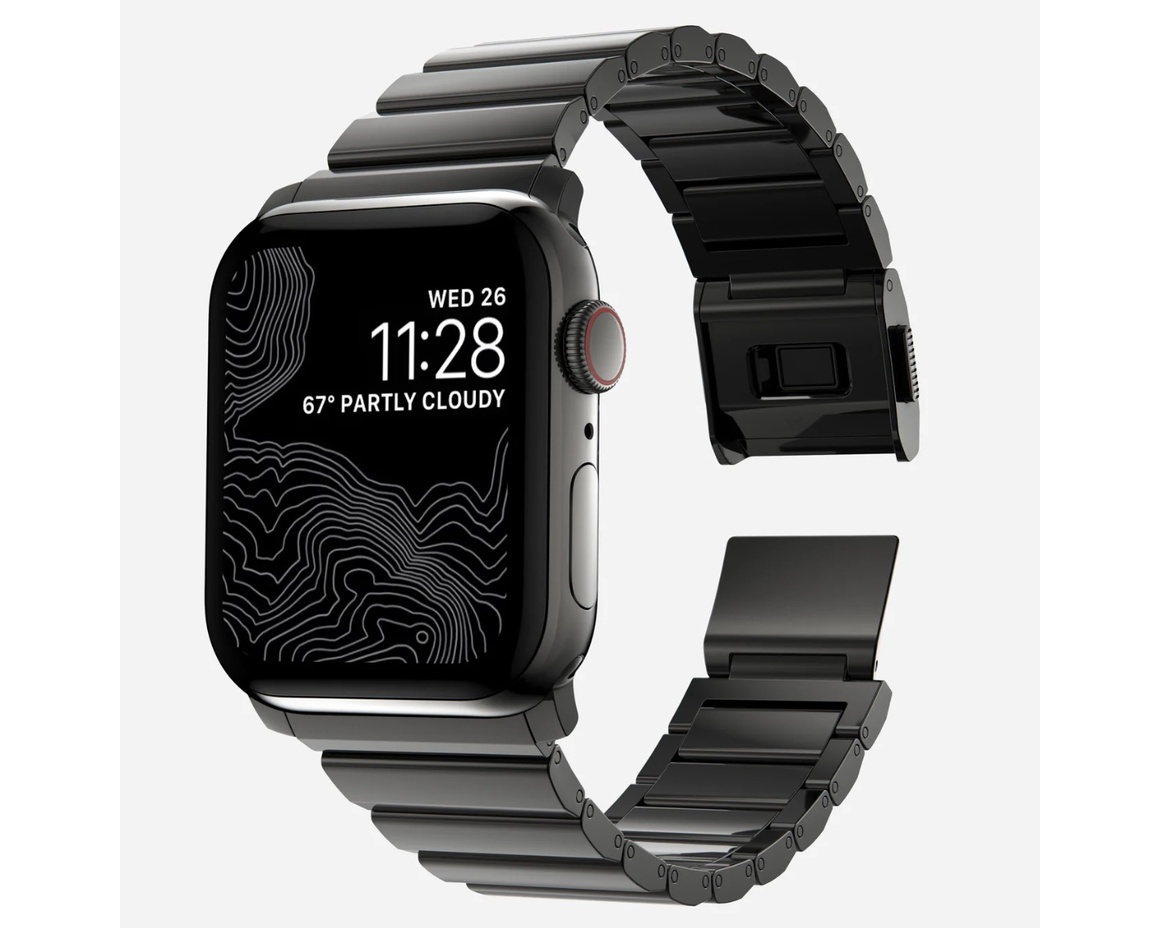 Nomad - Steel Band - 46mm/49mm | Graphite Hardware