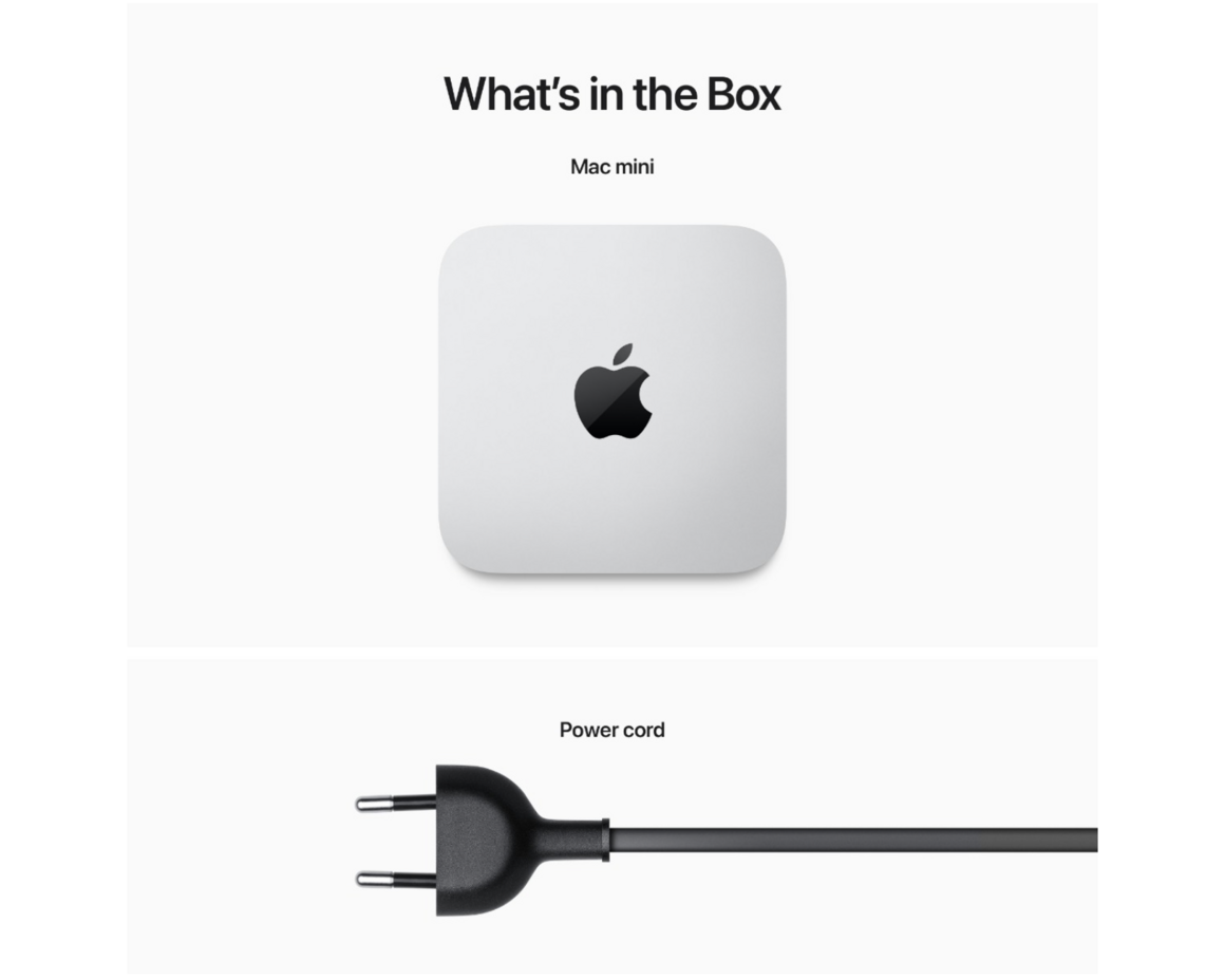 Mac mini M2 8-core CPU, 10-core GPU/8GB/512GB SSD