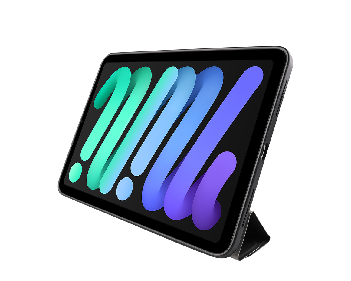 Pomologic - BookFold Clear till iPad 11(A16)/10,9 10th Gen - Clear/Svart