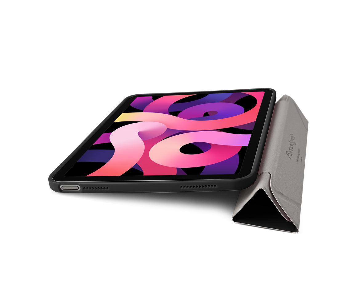Pomologic - BookFold Clear till iPad 11(A16)/10,9 10th Gen - Clear/Svart