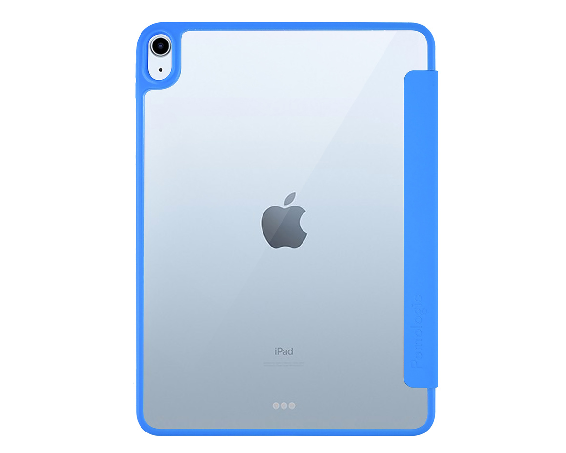 Pomologic - BookFold Clear till iPad 11(A16)/10,9 10th Gen - Clear/Blå