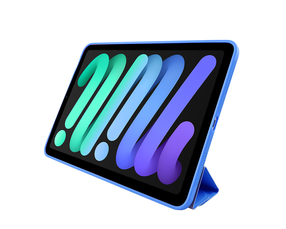 Pomologic - BookFold Clear till iPad 11(A16)/10,9 10th Gen - Clear/Blå