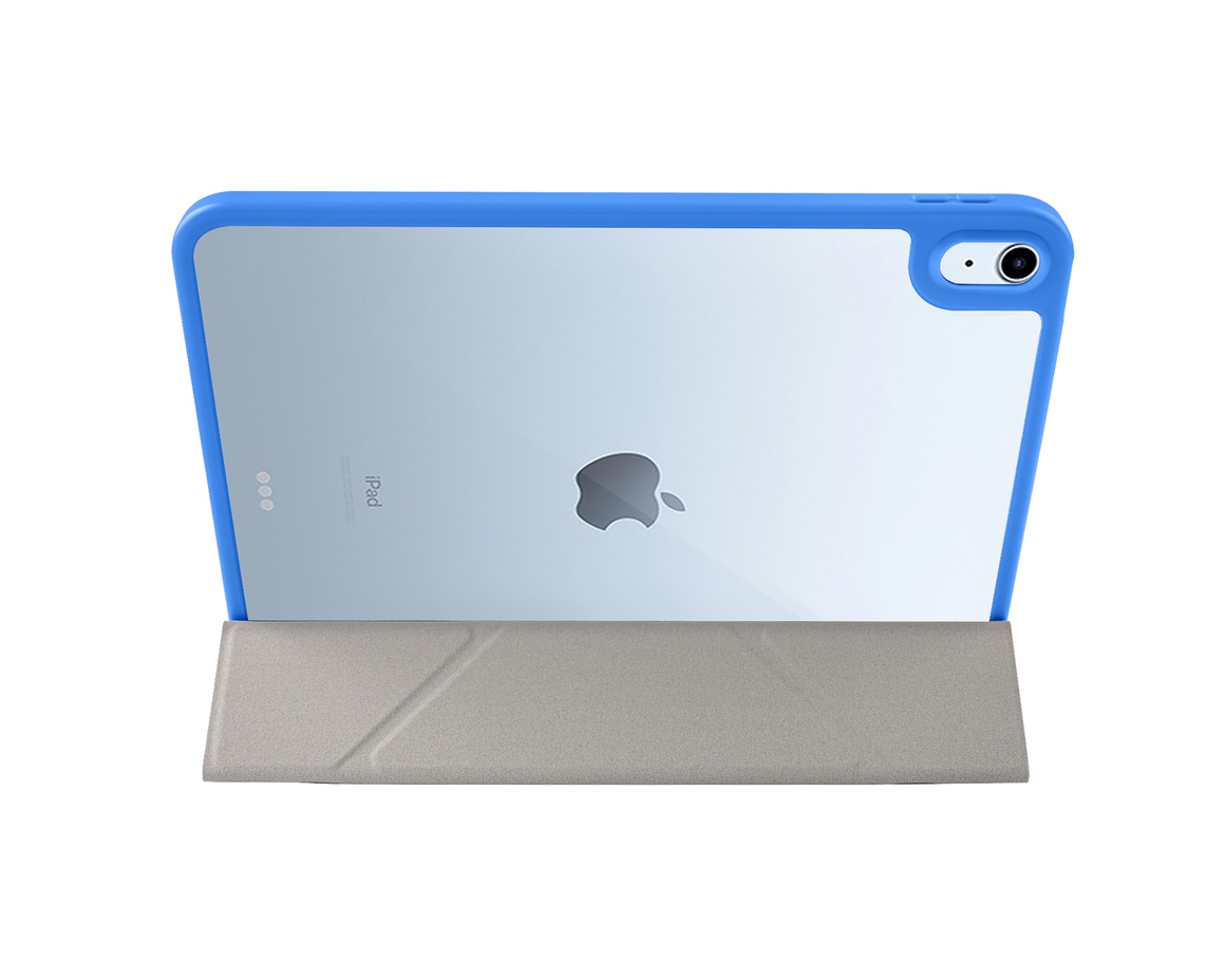 Pomologic - BookFold Clear till iPad 11(A16)/10,9 10th Gen - Clear/Blå