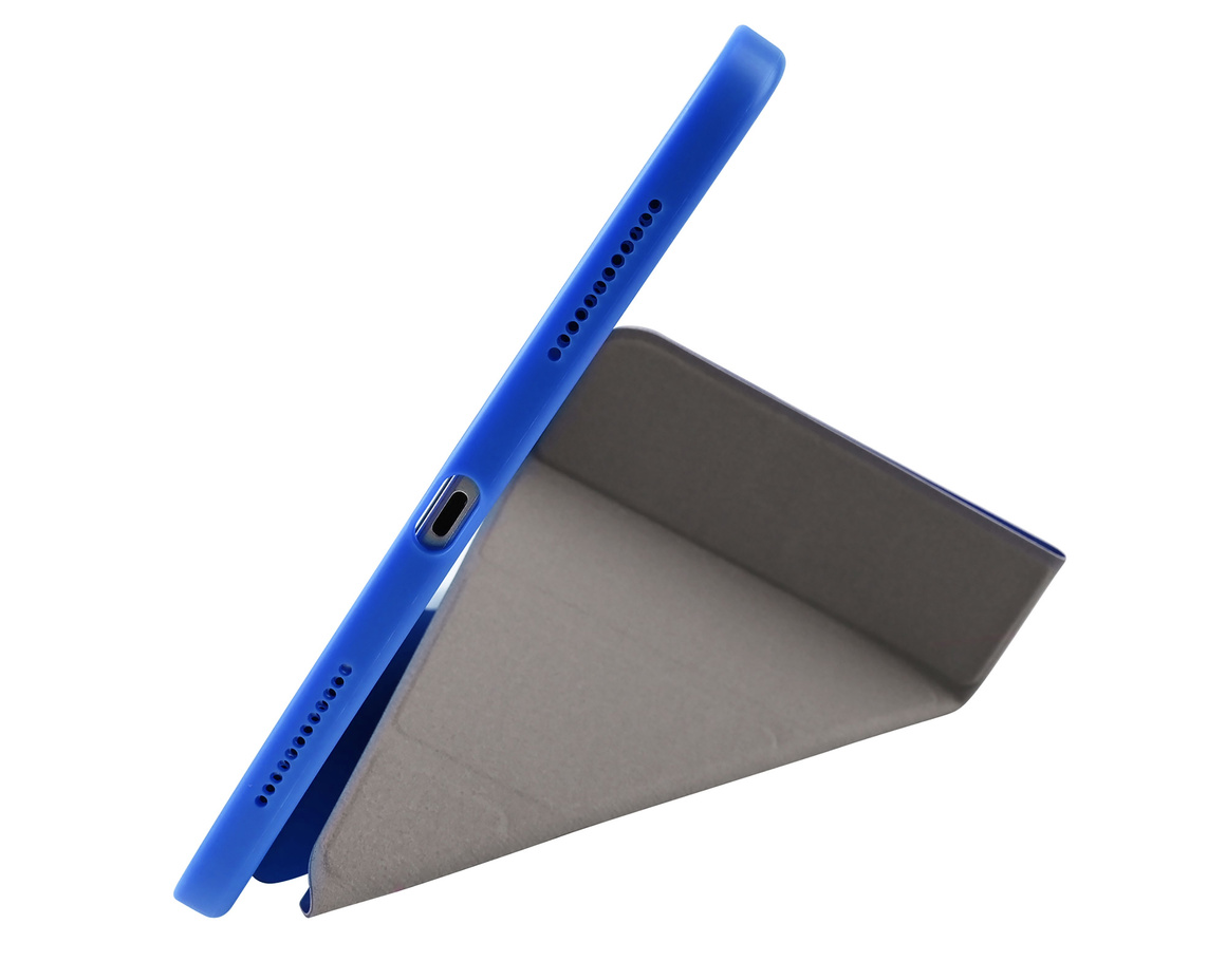 Pomologic - BookFold Clear till iPad 11(A16)/10,9 10th Gen - Clear/Blå