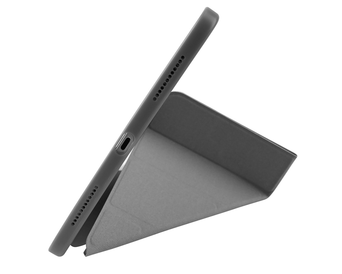 Pomologic - BookFold Clear till iPad 11(A16)/10,9 10th Gen - Clear/Grå