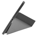 Pomologic - BookFold Clear till iPad 11(A16)/10,9 10th Gen - Clear/Grå