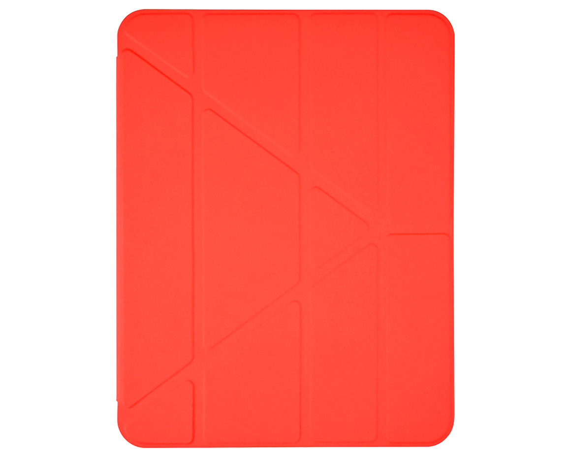 Pomologic - BookFold Clear till iPad Air 13 (M2/M3) - Clear/Röd