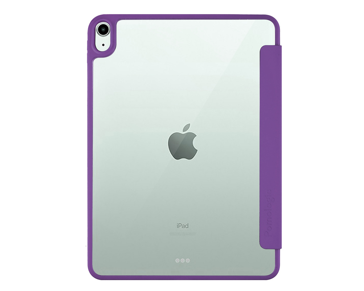 Pomologic - BookFold Clear till iPad 11(A16)/10,9 10th Gen - Clear/Lila