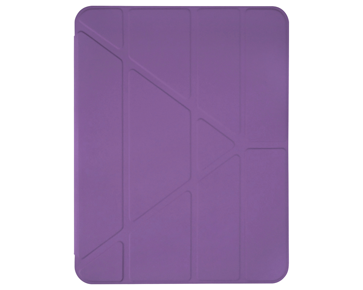 Pomologic - BookFold Clear till iPad 11(A16)/10,9 10th Gen - Clear/Lila