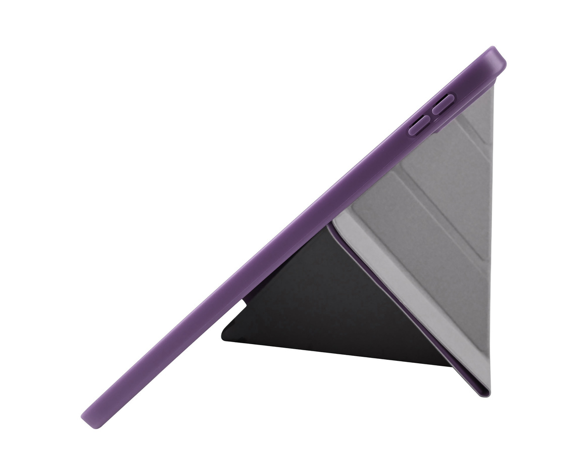 Pomologic - BookFold Clear till iPad 11(A16)/10,9 10th Gen - Clear/Lila