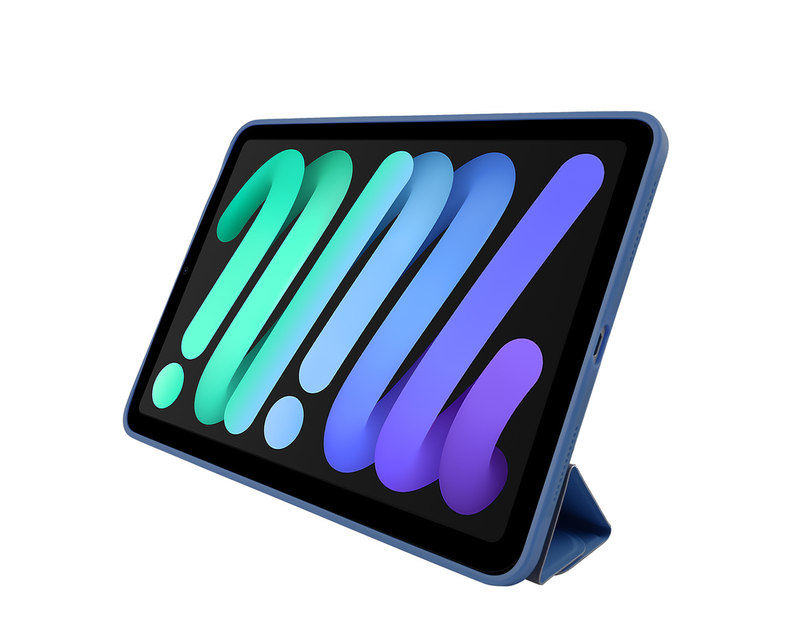 Pomologic - BookFold Clear till iPad 11(A16)/10,9 10th Gen - Clear/Marinblå