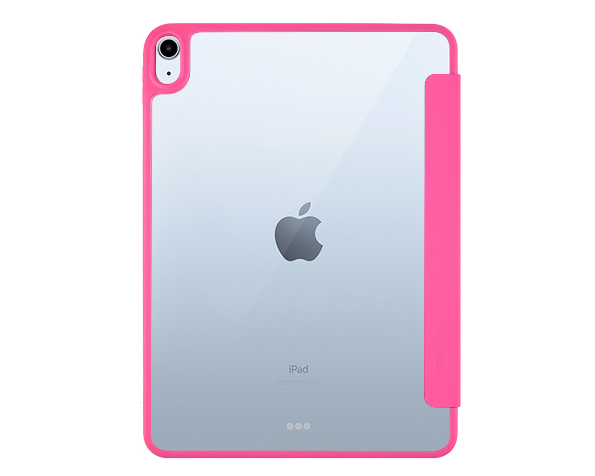 Pomologic - BookFold Clear till iPad 11(A16)/10,9 10th Gen - Clear/Rosa