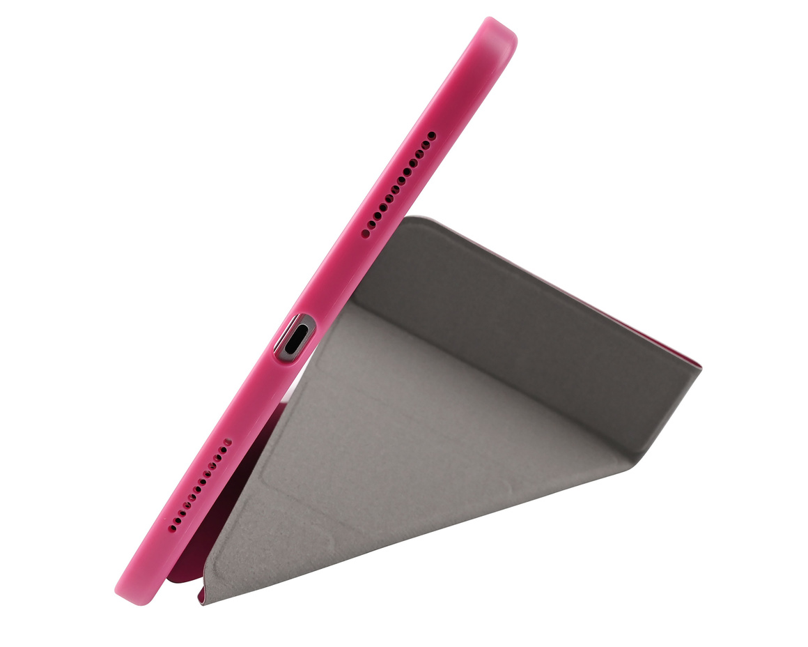 Pomologic - BookFold Clear till iPad 11(A16)/10,9 10th Gen - Clear/Rosa