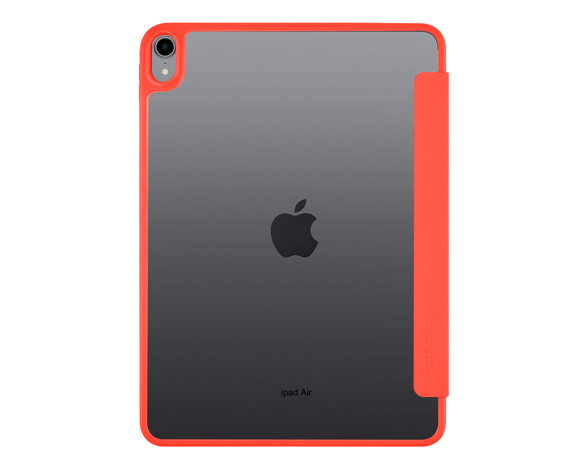 Pomologic - BookFold Clear till iPad Air 11 (M2/M3) - Clear/Röd