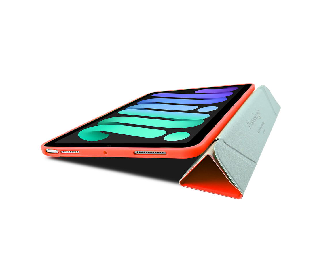 Pomologic - BookFold Clear till iPad Air 11 (M2/M3) - Clear/Röd