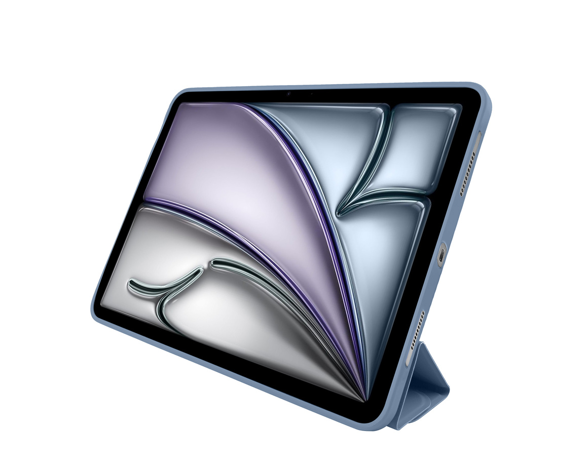 Pomologic - BookFold Clear till iPad Air 11 (M2/M3) - Clear/Marinblå