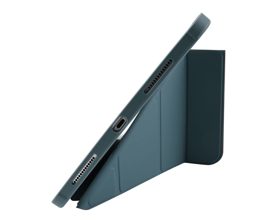 Pomologic - BookFold Clear till iPad Air 11 (M2/M3) - Clear/Marinblå