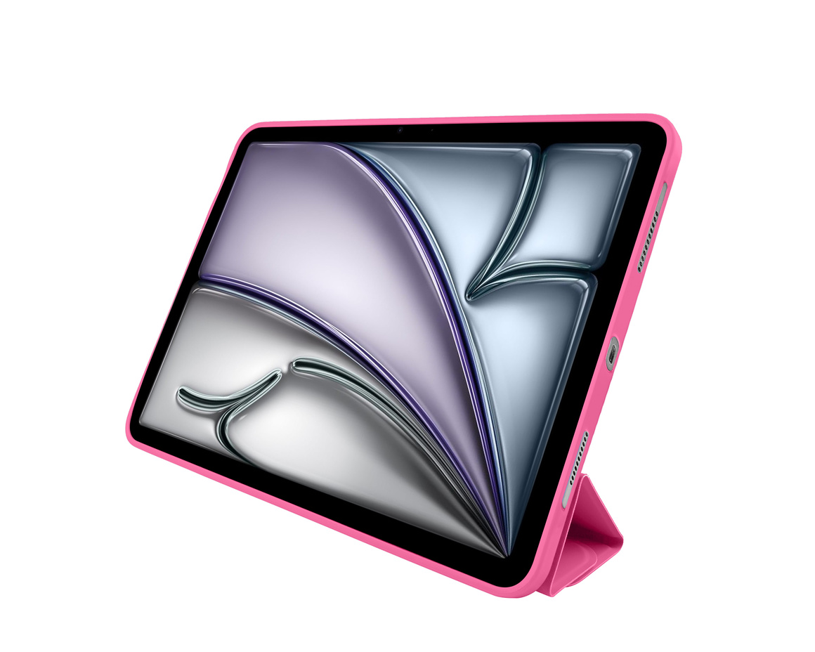 Pomologic - BookFold Clear till iPad Air 11 (M2/M3) - Clear/Rosa