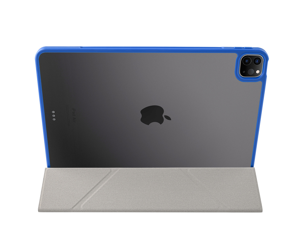 Pomologic - BookFold Clear till iPad Air 13 (M2/M3) - Clear/Blå