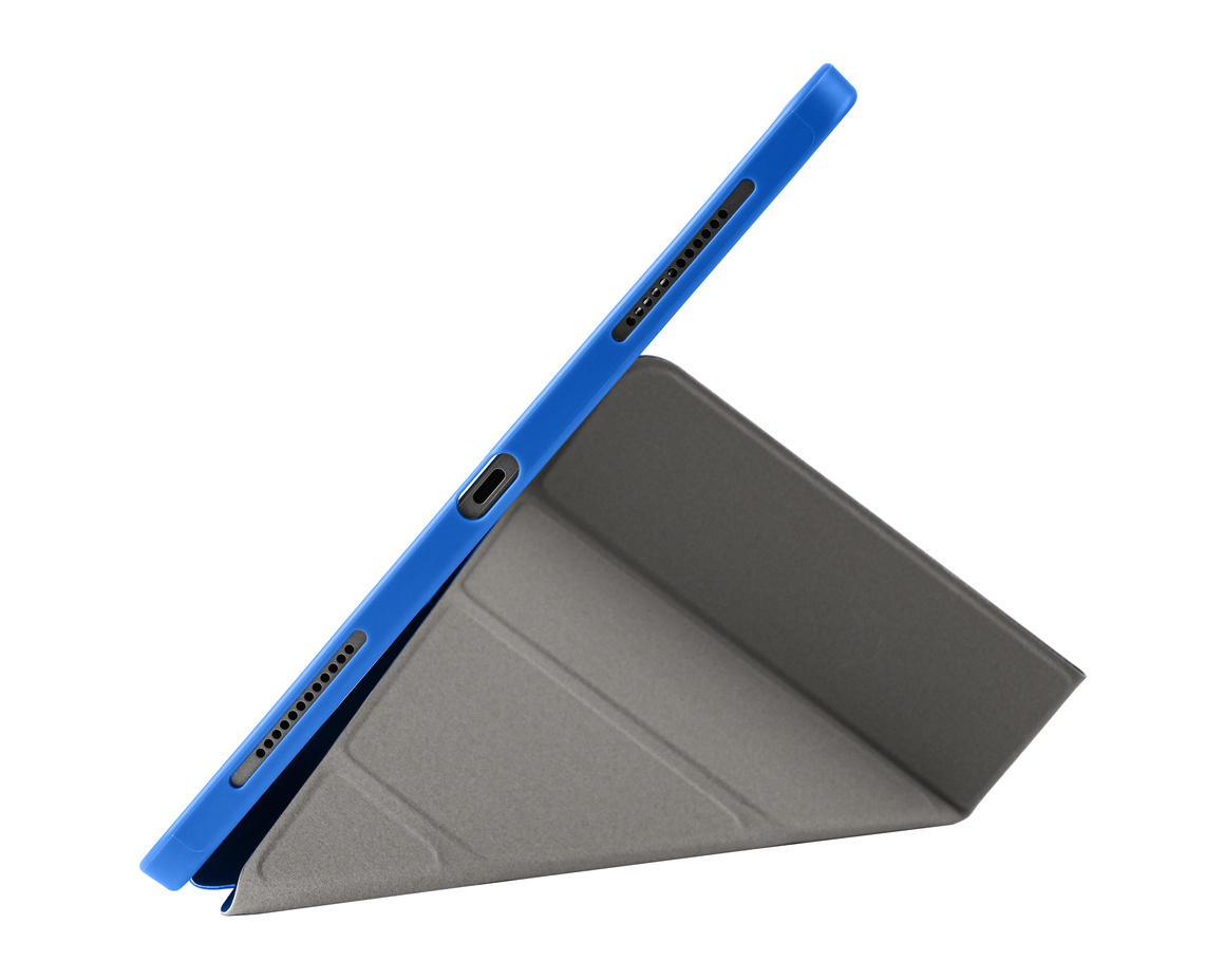 Pomologic - BookFold Clear till iPad Air 13 (M2/M3) - Clear/Blå