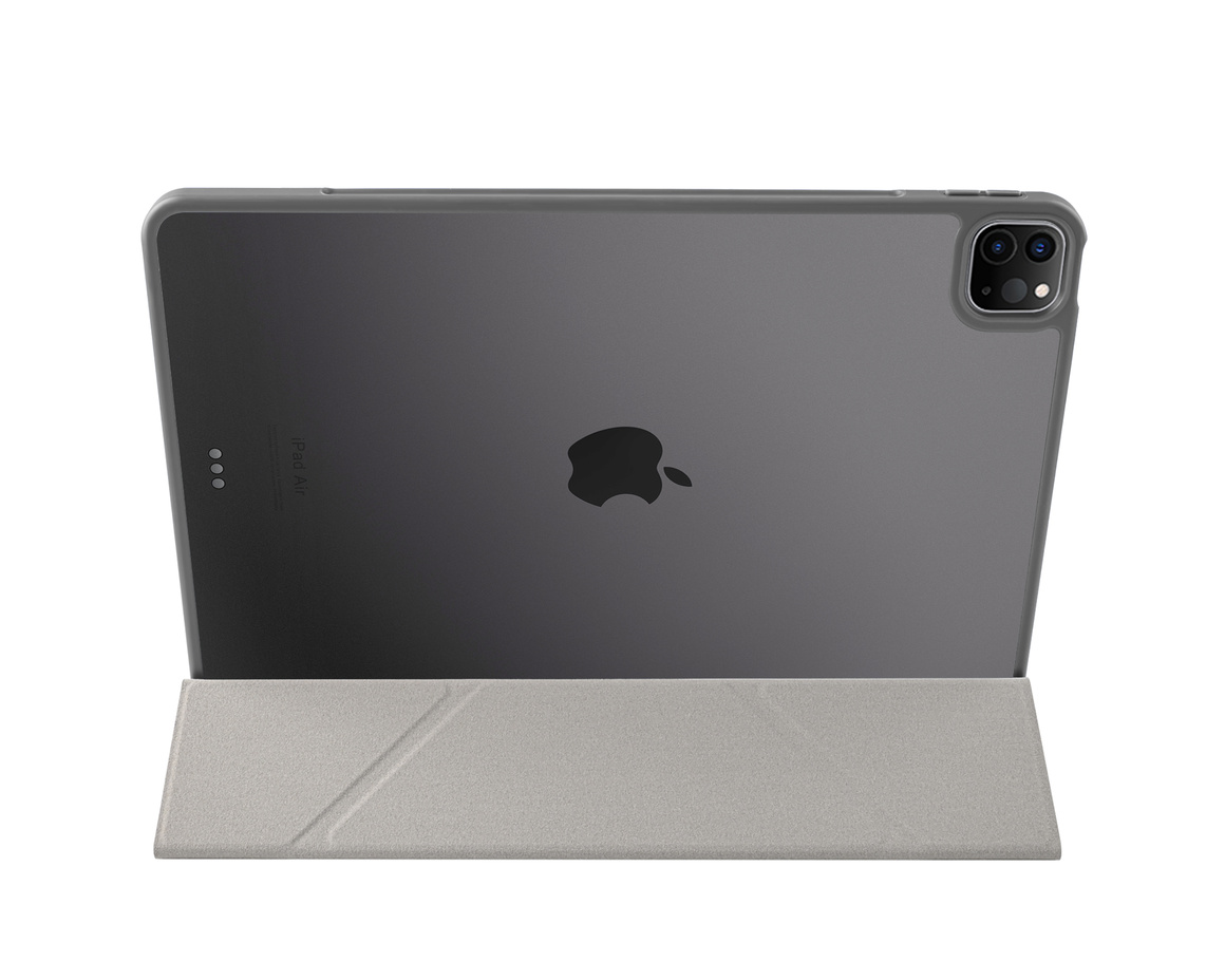 Pomologic - BookFold Clear till iPad Air 13 (M2/M3) - Clear/Grå