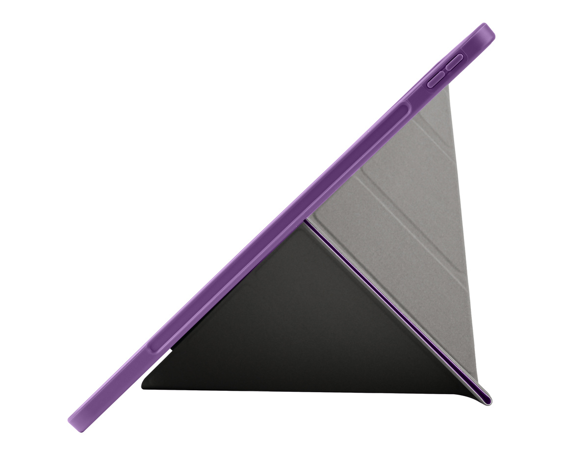 Pomologic - BookFold Clear till iPad Air 13 (M2/M3) - Clear/Lila