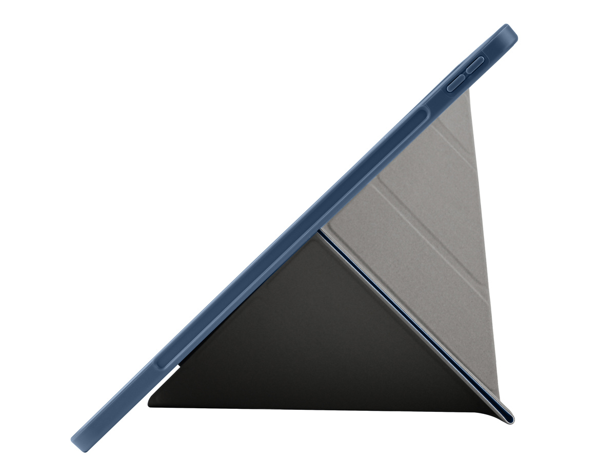 Pomologic - BookFold Clear till iPad Air 13 (M2/M3) - Clear/Marinblå